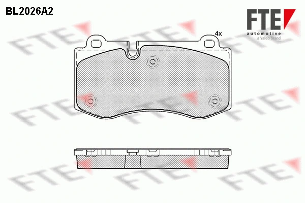 Brake Pad Set, disc brake (BL2026A2)