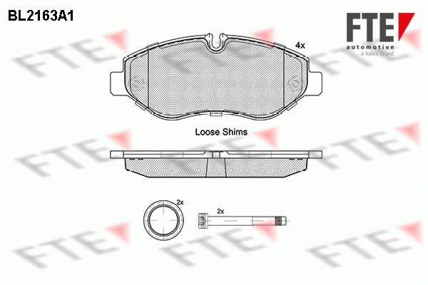 Brake Pad Set, disc brake (BL2163A1)