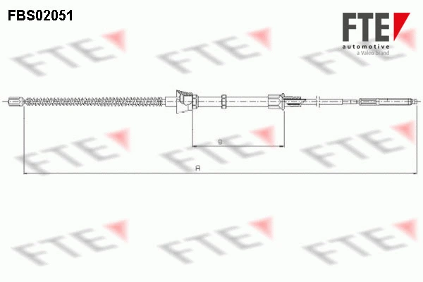 Cable Pull, parking brake (FBS02051)