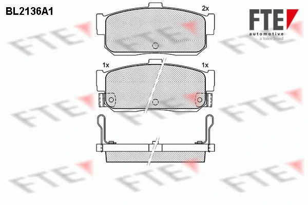 Brake Pad Set, disc brake (BL2136A1)