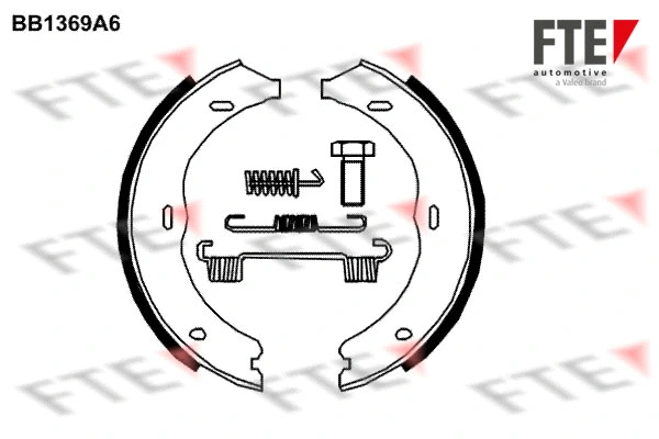 Brake Shoe Set, parking brake (BB1369A6)