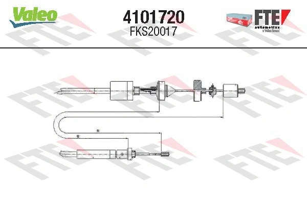 Cable Pull, clutch control (4101720)