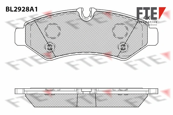 Brake Pad Set, disc brake (BL2928A1)