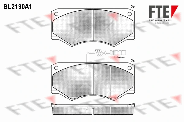 Brake Pad Set, disc brake (BL2130A1)