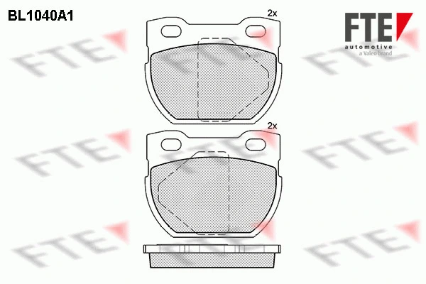 Brake Pad Set, disc brake (BL1040A1)
