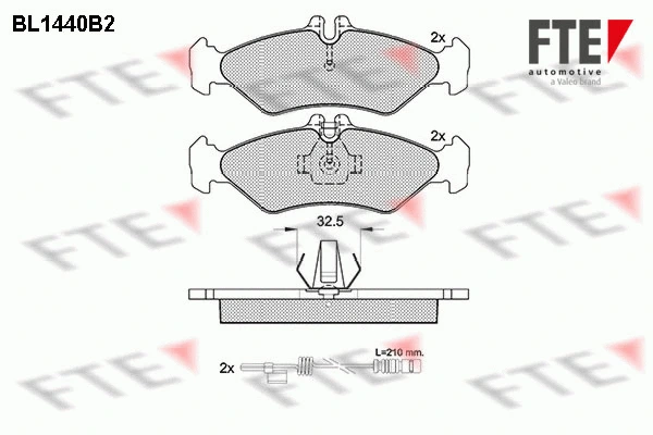 Brake Pad Set, disc brake (9010191)
