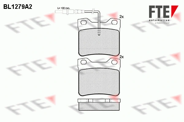 Brake Pad Set, disc brake (BL1279A2)