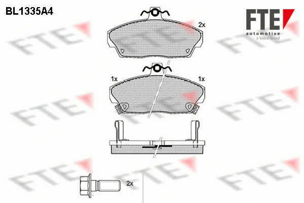 Brake Pad Set, disc brake (BL1335A4)