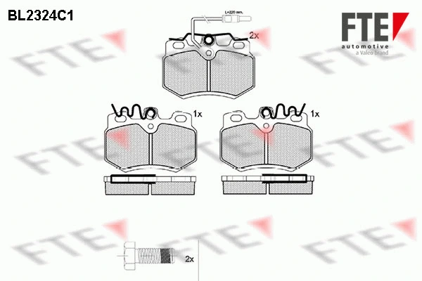 Brake Pad Set, disc brake (BL2324C1)