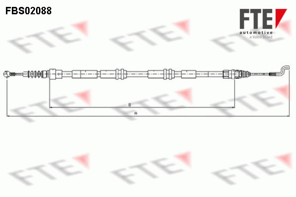 Cable Pull, parking brake (FBS02088)
