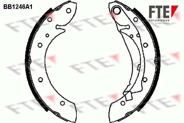 Brake Shoe Set (BB1246A1)