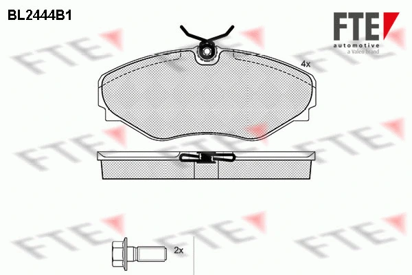 Brake Pad Set, disc brake (BL2444B1)