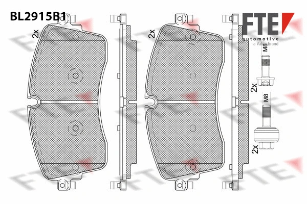 Brake Pad Set, disc brake (BL2915B1)