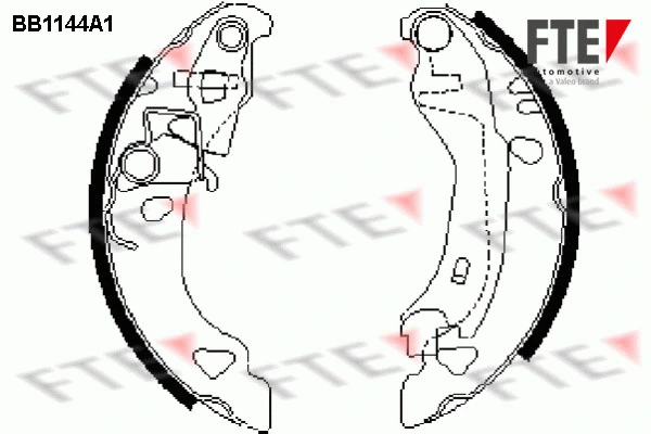 Brake Shoe Set (BB1144A1)