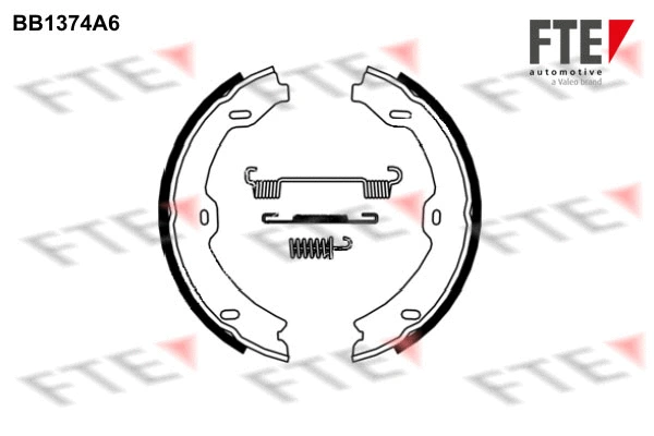 Brake Shoe Set, parking brake (BB1374A6)