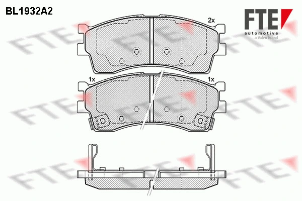Brake Pad Set, disc brake (BL1932A2)
