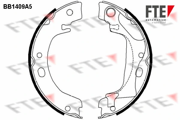 Brake Shoe Set, parking brake (9100142)