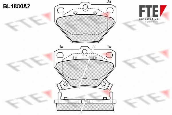 Brake Pad Set, disc brake (9010465)