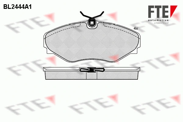 Brake Pad Set, disc brake (BL2444A1)