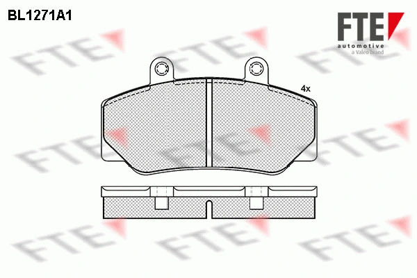 Brake Pad Set, disc brake (BL1271A1)