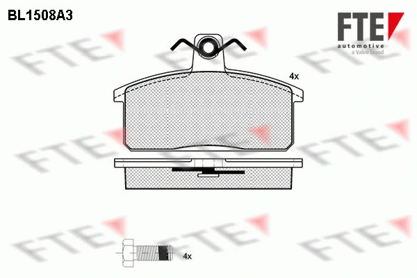 Brake Pad Set, disc brake (BL1508A3)