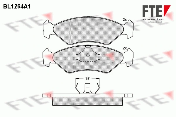Brake Pad Set, disc brake (9010083)