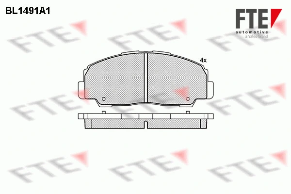 Brake Pad Set, disc brake (BL1491A1)