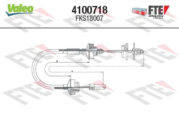 Cable Pull, clutch control (4100718)