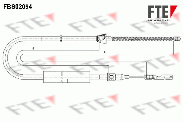 Cable Pull, parking brake (FBS02094)