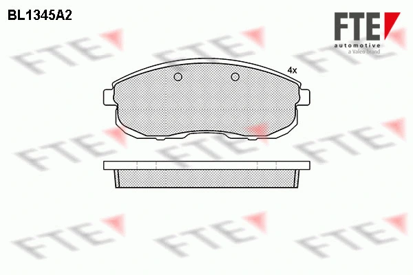 Brake Pad Set, disc brake (BL1345A2)