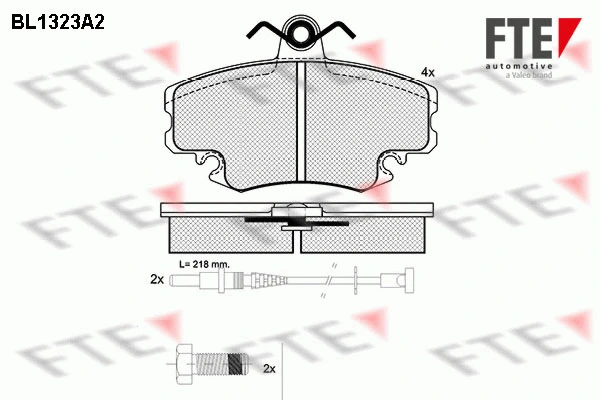 Brake Pad Set, disc brake (BL1323A2)