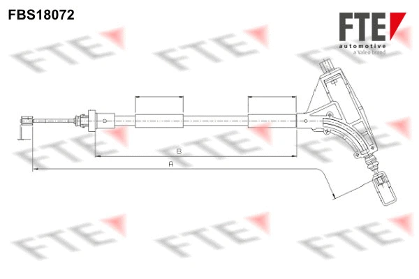 Cable Pull, parking brake (FBS18072)