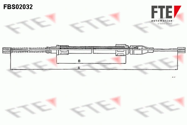 Cable Pull, parking brake (FBS02032)