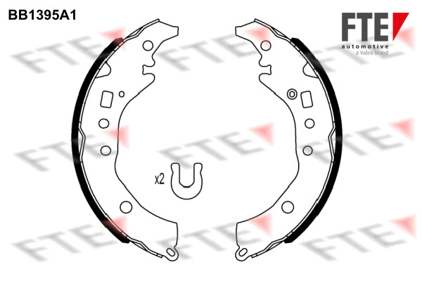 Brake Shoe Set (BB1395A1)