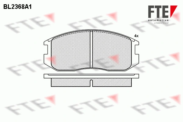 Brake Pad Set, disc brake (BL2368A1)