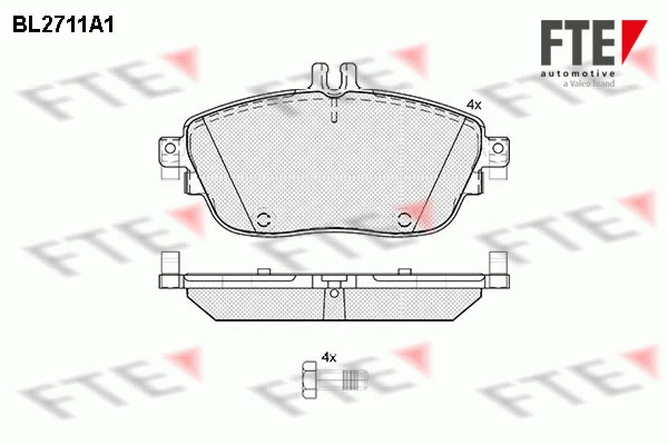 Brake Pad Set, disc brake (BL2711A1)