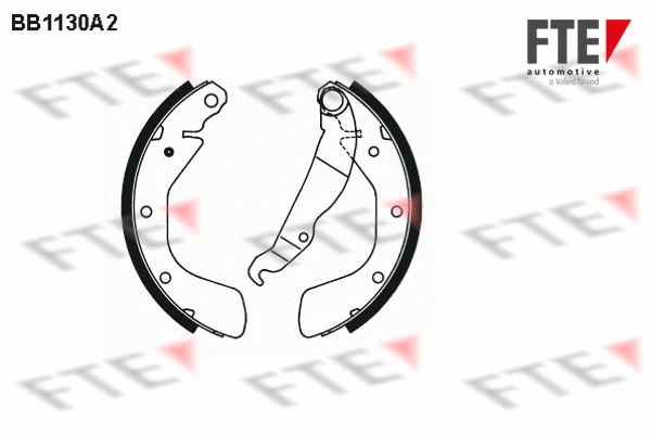 Brake Shoe Set (BB1130A2)