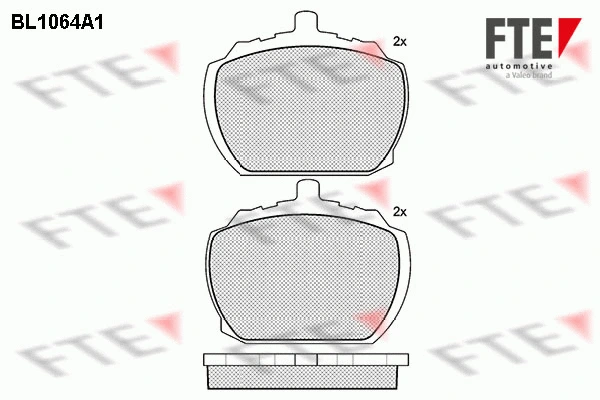 Brake Pad Set, disc brake (BL1064A1)