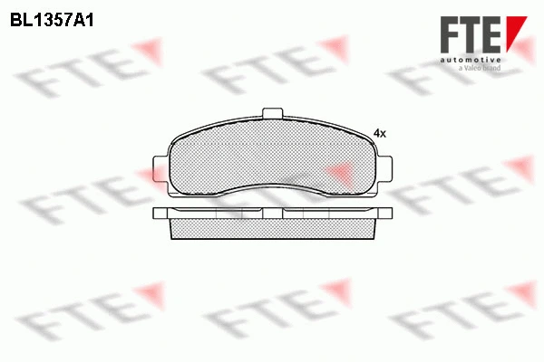 Brake Pad Set, disc brake (BL1357A1)