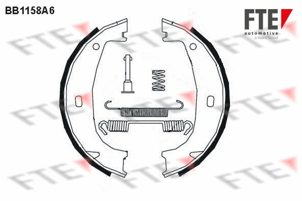 Brake Shoe Set, parking brake (BB1158A6)