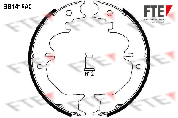 Brake Shoe Set, parking brake (BB1416A5)