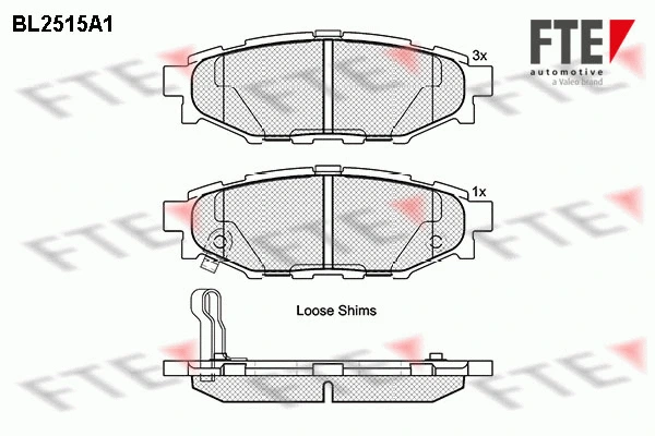 Brake Pad Set, disc brake (9010773)