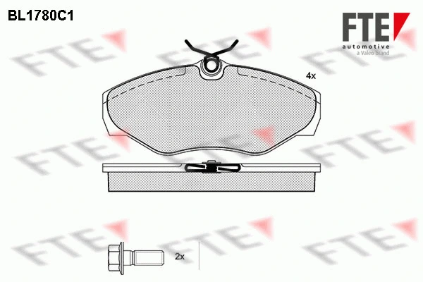 Brake Pad Set, disc brake (BL1780C1)