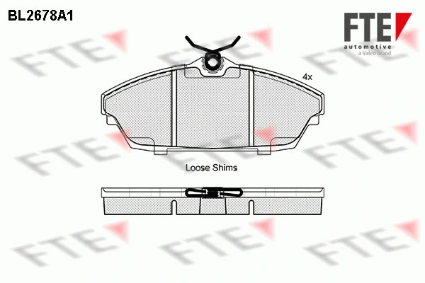 Brake Pad Set, disc brake (BL2678A1)