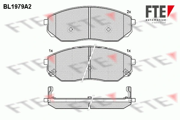 Brake Pad Set, disc brake (BL1979A2)