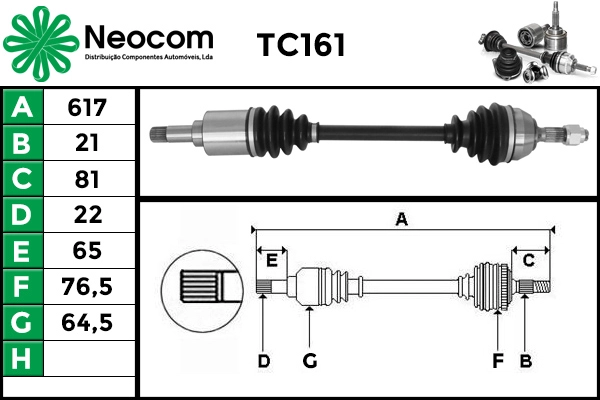 Drive Shaft (TC161)