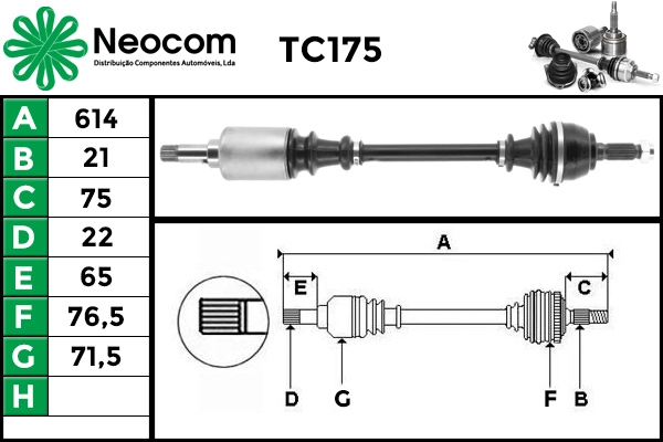 Drive Shaft (TC175)