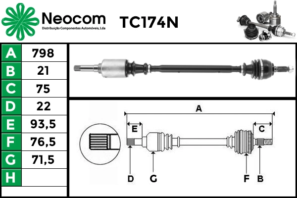 Drive Shaft (TC174N)