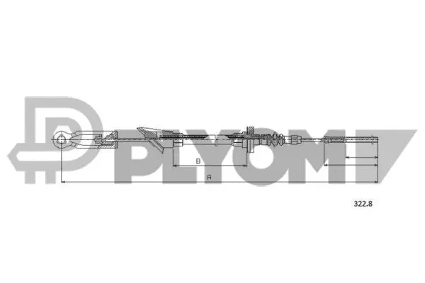 Cable Pull, clutch control (P018903)