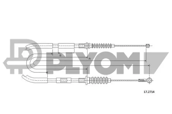 Cable Pull, parking brake (P761579)